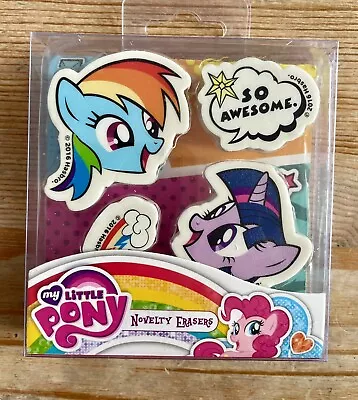 Buy My Little Pony Novely Erasers Set Of 4 Rainbow Dash Twilight Sparkles • 1.50£