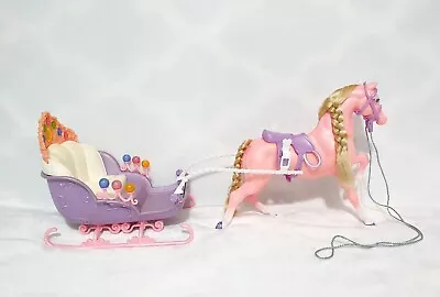 Buy Barbie Nutcracker Marzipan And The Candy Sleigh 2001 Mattel Horse Carriage  • 65.99£