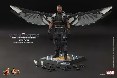 Buy New Hot Toys MMS245 Captain America The Winter Soldier Falcon 1/6 Figure • 328.99£