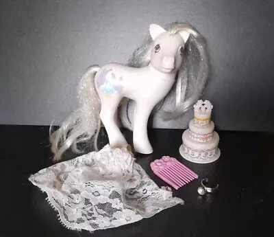 Buy Pony Bride My Little Pony 1988 G1 Vintage Vtg Mlp Toy Wedding Set Bridal Beauty • 20£