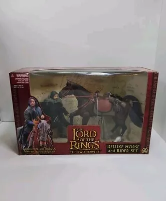 Buy Lord Of The Rings The Two Towers  Figure Deluxe Aragoen & Brego ToyBiz 2002  • 54.99£