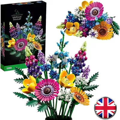 Buy Wildflower Bouquet Set Artificial Flowers With Poppies Icons Gifts NEW • 21.86£