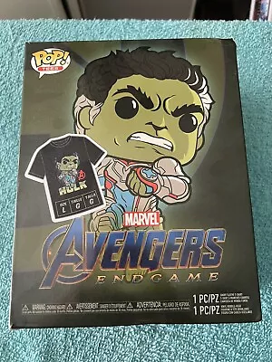 Buy GITD Hulk Marvel Avengers Endgame Funko Pop Vinyl 451 L T-Shirt Bundle Large Tee • 24.95£