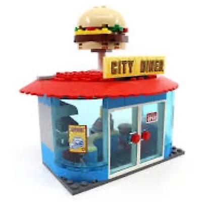 Buy LEGO® City Fast Food Diner Burger Bar Restaurant Cafe From Set 60271 • 20.04£