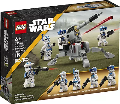 Buy 5x Lego Star Wars: 501st Clone Troopers Battle Pack (75345) - New & Sealed • 74.99£