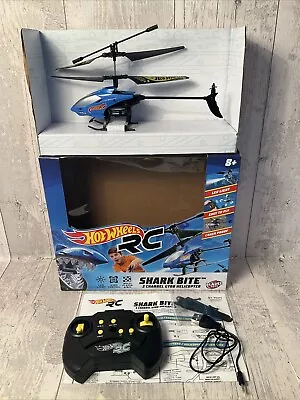Buy Hot Wheels Shark Bite Radio Control Helicopter 2 Channel Gyro • 18£