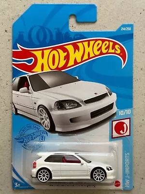 Buy Hot Wheels 99 HONDA CIVIC TYPE R EK9 J-Imports Japanese Long Card JDM • 19.99£