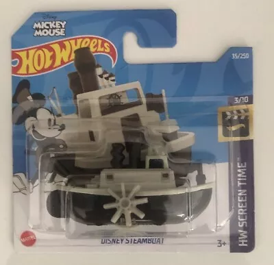 Buy Hot Wheels 2021 HW Screen Time Mickey Mouse Disney Steamboat Mattel. ANIB • 4£