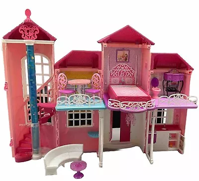 Buy Barbie Folding Malibu House With A Few Extra Accessories And Working Lift • 45£