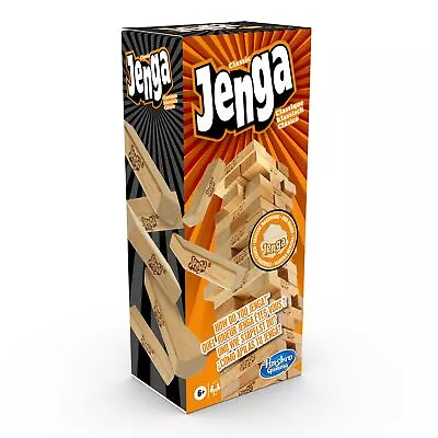 Buy Hasbro Gaming Jenga Classic Childrens Game That Promotes Reaction Speed From 6 Y • 15.98£