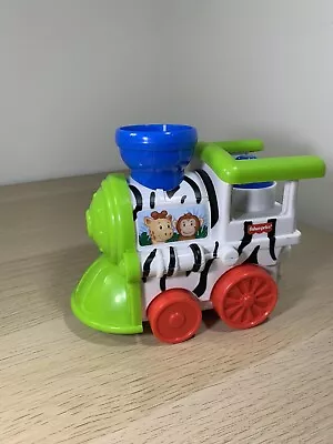 Buy Fisher-Price Little People Safari Musical Zoo Train Animal Zebra Choo Choo • 4£