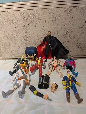 Buy Vintage ToyBiz X-Men Action Figure Toy Bundle Wolverine Magneto Beast Colossus • 28£