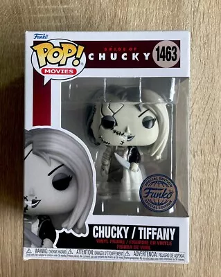Buy Chucky / Tiffany Funko Pop Vinyl Figure Bride Of Chucky B&W Black & White #1463 • 20£