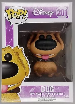 Buy Funko POP #201 Dug - Disney Up - Damaged Box Vaulted With Protector • 35.99£
