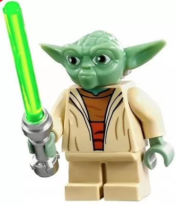Buy Yoda Lego Minifigure With Green Lightsaber - Star Wars The Clone Wars • 11.99£