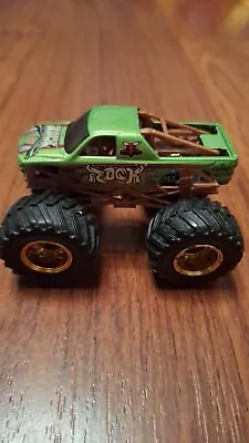 Buy The Rock WWE Monster Truck 1:64 Hot Wheels Diecast Green • 8.99£