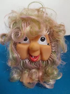 Buy Vintage Rubber Smiling Hair Hobgoblin Toy 13 Cm Tall • 8£