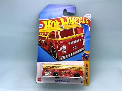 Buy Hot Wheels 2024 Case M Mainline SURFIN' SCHOOL BUS RED - Int. Card • 1.85£