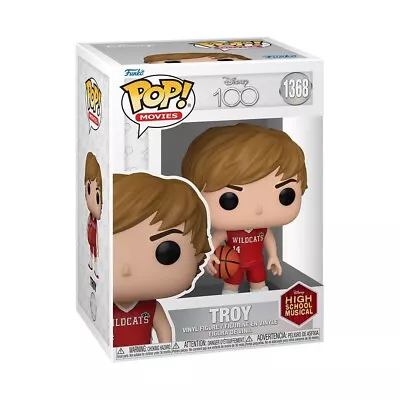 Buy Pop Movies High School Musical - Troy Bolton  3.75  Pop Vinyl Figure Funko  1368 • 16.95£