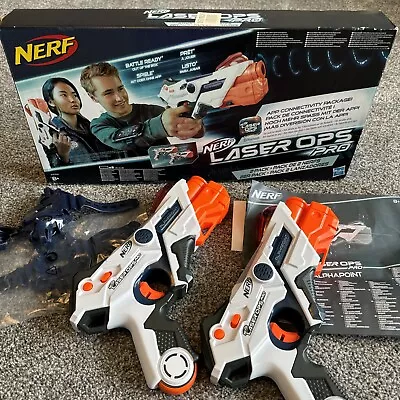 Buy Nerf Gun Laser OpsPro AlphaPoint 2-Pack Laser Tag-Blaster Light Boxed • 16.99£