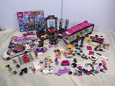 Buy LEGO Friends POP STAR Bundle Sets 41107 Limo 41105 Show Stage + Tour Bus Livi • 25£