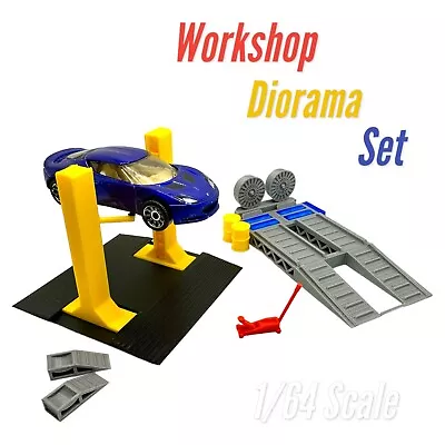 Buy 1/64 Scale Workshop Kit / For Diorama Hotwheels Or Matchbox Mini Cars - Garage • 11.99£