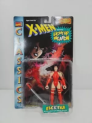 Buy X-Men Classics Elektra With Light-up Weapon Action Figure ToyBiz 1996 Sealed  • 19.99£