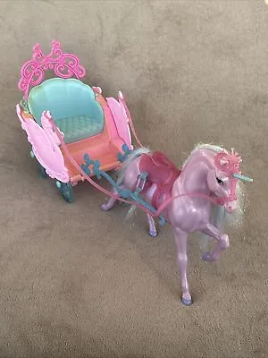 Buy Barbie Doll Swan Lake Lila Unicorn & Carriage Playset Rare Vintage Set • 99.99£