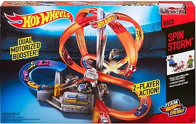 Buy Hot Wheels Spin Storm Track Set, Toy Set For Kids, Great Gift Idea For Boys • 57.99£