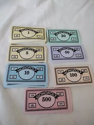 Buy FULL SET OF MONOPOLY MONEY - CLASSIC STANDARD EDITION 1990s • 6.99£