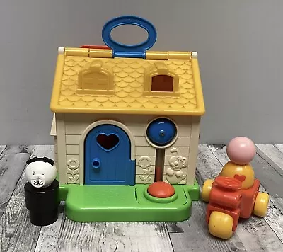 Buy Fisher Price 1984 Vintage House Little People Discovery Cottage With Figures • 18£