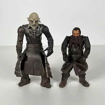 Buy Lord Of The Rings Gimli & Orc Overseer 6” Action Figures Bundle - Good Condition • 9.99£
