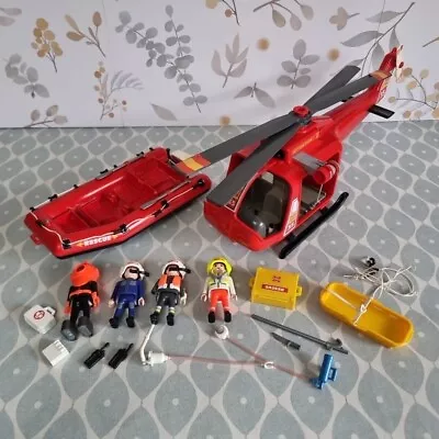 Buy Playmobil 4428 Air Search Rescue Helicopter Dinghy Boat Figures Accessories  • 12.99£