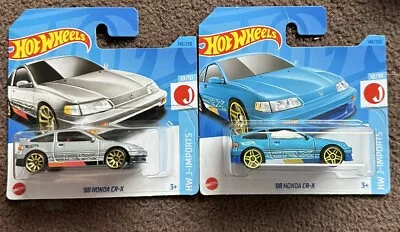 Buy Hot Wheels  X2 Honda 88 CR-X Blue And Silver 148/250 10/10 HW J Imports • 5.99£