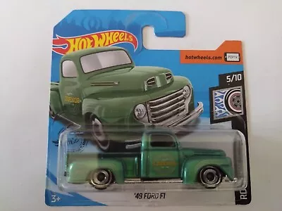 Buy Hot Wheels '49 Ford F1  Green  - Rod Squad 5/10 **COMBINED POSTAGE OFFERED** • 2.80£