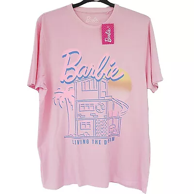 Buy Barbie Malibu Dream House T-Shirt Pink Living The Dream Doll Short Sleeve • 19.99£