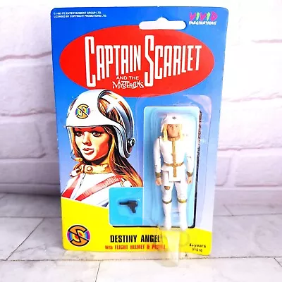 Buy Captain Scarlet Destiny Angel Figure - New On Card - Vivid Imaginations 1994 • 19.99£