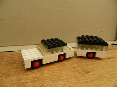 Buy Lego Town – 623 White Car And Camper - Complete – 1970 Vintage Caravan Set • 3.49£