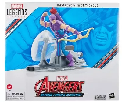 Buy Marvel Hasbro Legends Series Hawkeye With Sky-Cycle Figure Set (NEW) • 19.99£