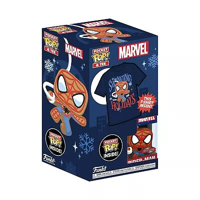 Buy Marvel Gingerbread Spider-Man Funko Pocket Pop! & Tee • 12.99£