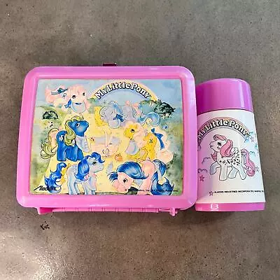 Buy Hasbro My Little Pony Original 1987 Lunchbox Thermos Collectible Set Vintage MLP • 51.26£
