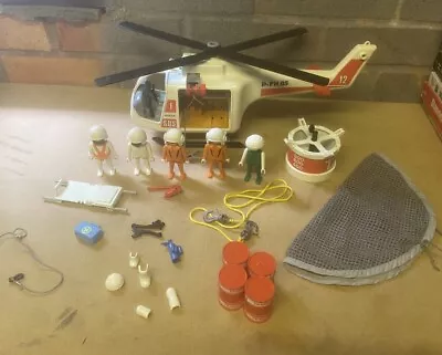 Buy Vintage Playmobil Rescue Helicopter # 3789 Playmobil Dated 1986 • 11.78£