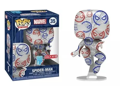 Buy Funko POP! Marvel Art Series Spider-Man #35 Target In Hard Stacks Protector • 29£
