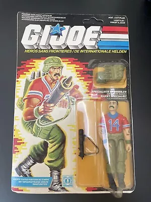 Buy Gi Joe Bazooka Moc 1987 Belgium Card V1 • 175£