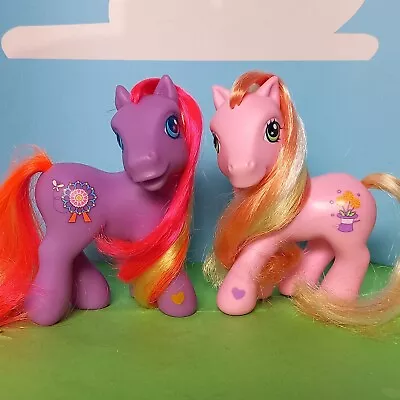 Buy My Little Pony 2 G3 Ponies Round N Round & Magic Marigold Brushable Mlp Hasbro • 10£