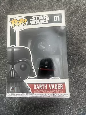 Buy Star Wars Darth Vader Funko Pop! Vinyl Bobble Head Figure #01 Vaulted • 7.99£