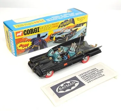 Buy Vintage CORGI 267 BATMOBILE Original Red Wheels Batman & Robin Rare Boxed N Mint • 1,195£