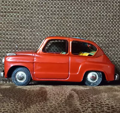 Buy Tin Friction Fiat 600 With Sunroof Made In Japan By Bandai • 38.79£