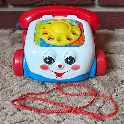 Buy Fisher Price Pull Along Chatter Telephone Retro Mattel Phone Toy Rolly Eyes 2000 • 7.99£