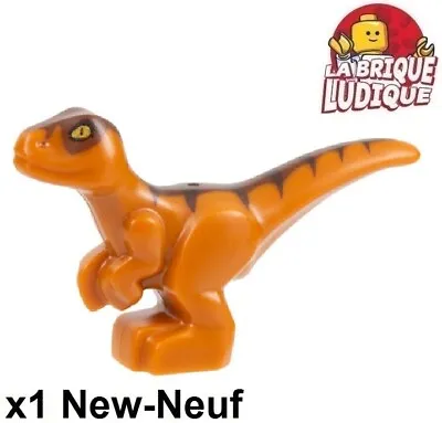 Buy LEGO 1x Animal Dinosaur Baby Dinosaur Raptor Dark Orange Brown 37829pb01 • 3.37£